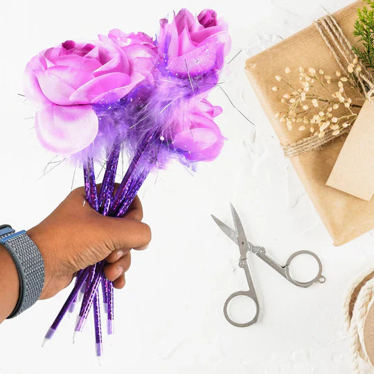 1172 FASHION ROSE FLOWER & STAR DESIGN BALL PEN SMOOTH WRITING FOR WEDDING , EVENTS & MULTIUSE PEN ( SET OF 5PC) 1172 FASHION ROSE FLOWER & STAR DESIGN BALL PEN SMOOTH WRITING FOR WEDDING , EVENTS & MULTIUSE PEN ( SET OF 5PC)